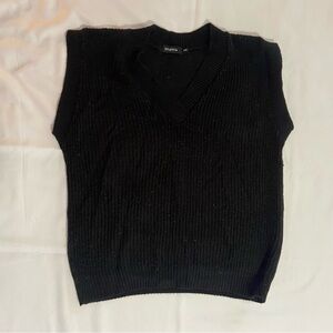 black knitted NaaNaa sweater vest from ASOS!